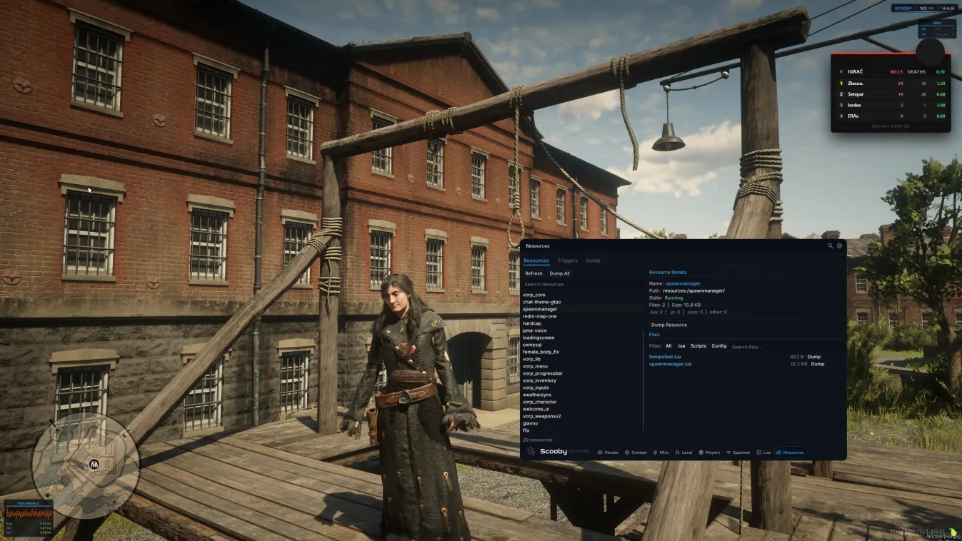RedM Mod Menu Preview
